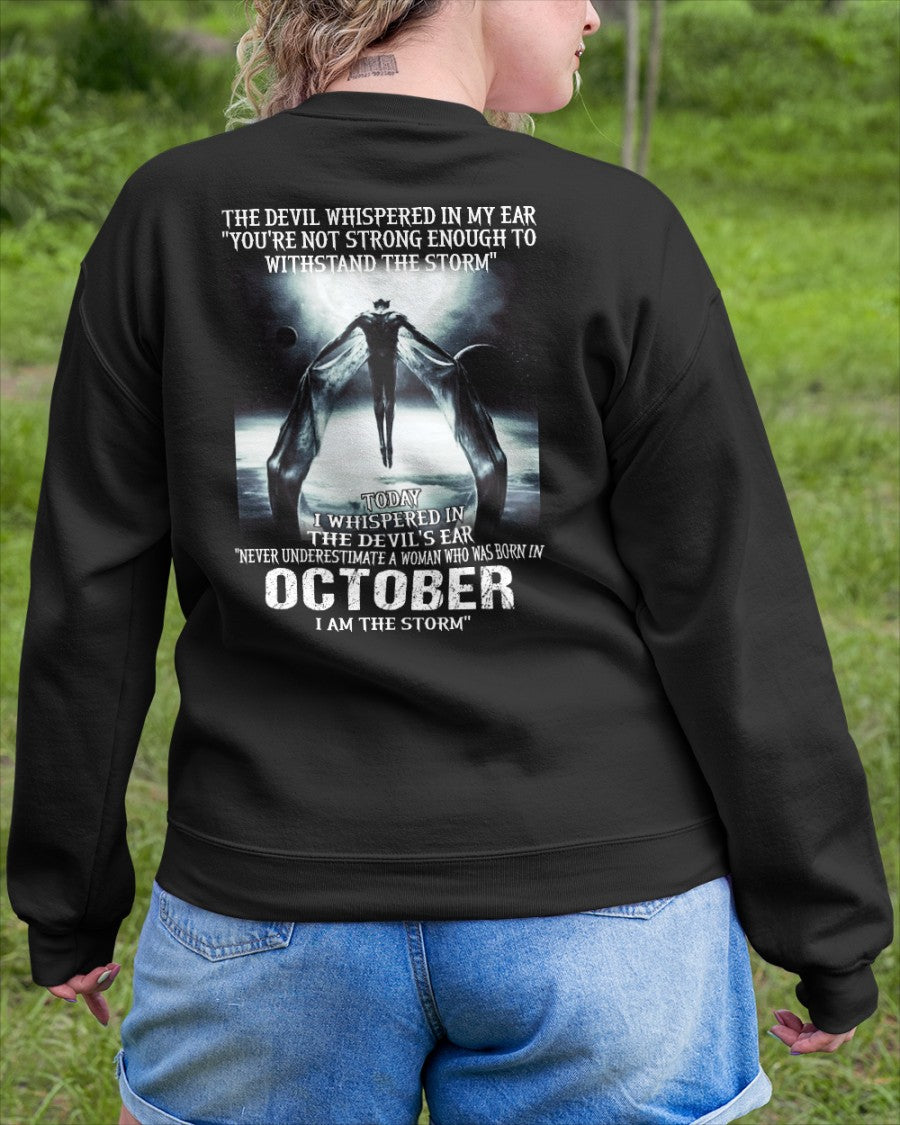 October - The Devil Whispered In My Ear - T-Shirt For Woman - DONN10 (SKU-CHAUU-10)