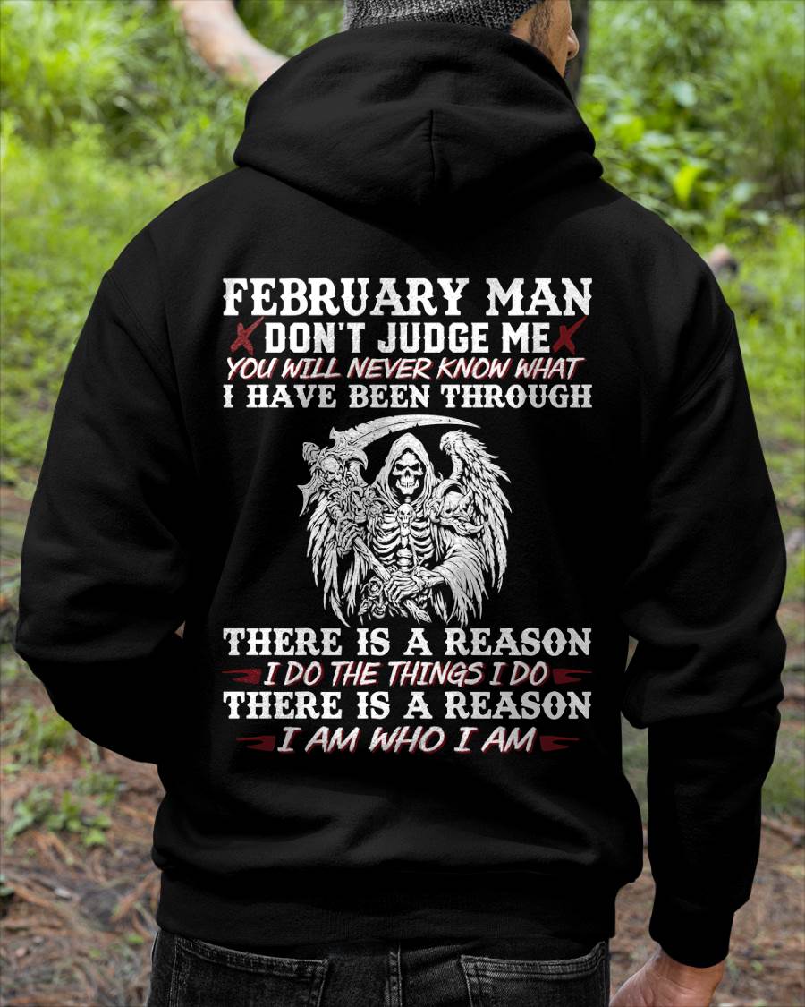 February Man Don't Judge Me – T-Shirt For Man – DOAN02 (SKU10-49-02)