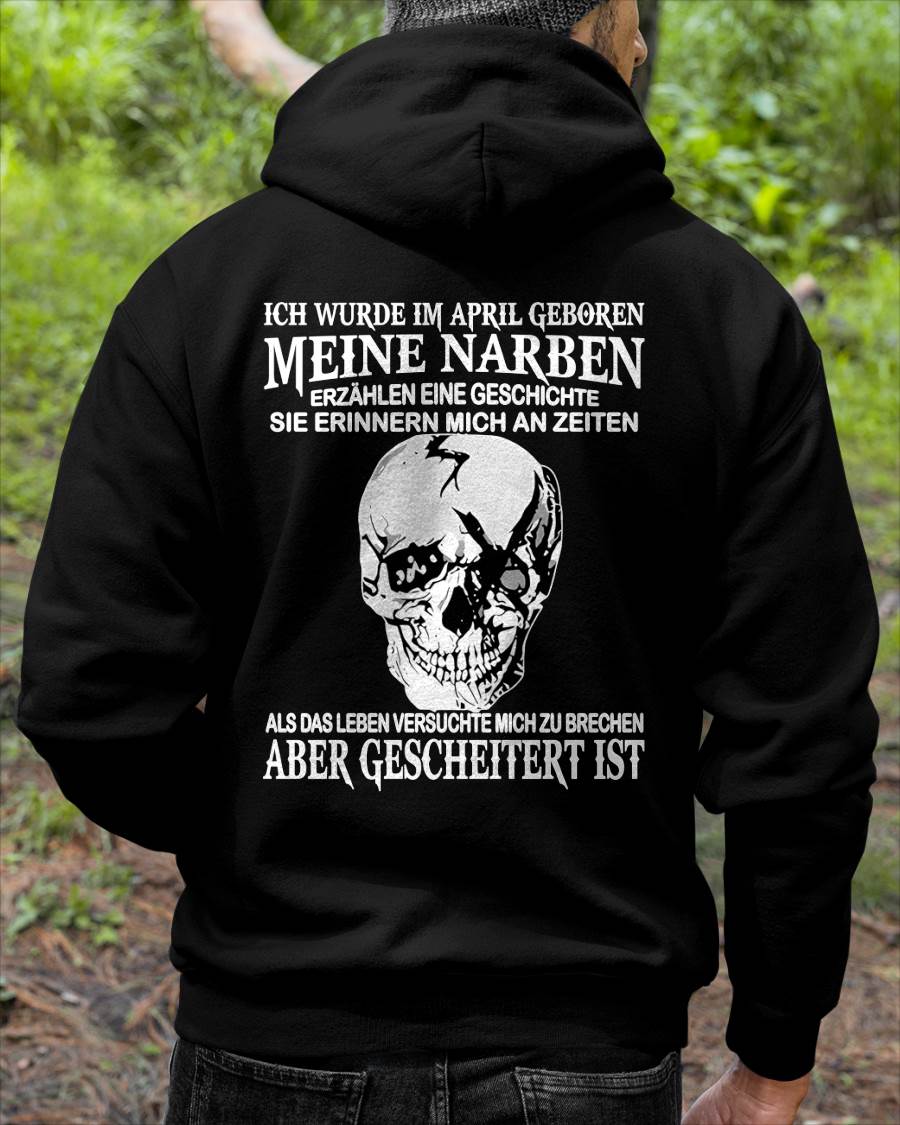 MEINE NARBEN ERZÄHLEN EINE GESCHICHTE - T-SHIRT FÜR HERREN - DONN04 (SKU2605-421-04)