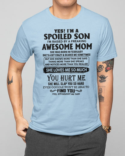 February - Awesome Mom - Perfect gift for your son From Mom ebil02 (SKU-SPW-02)