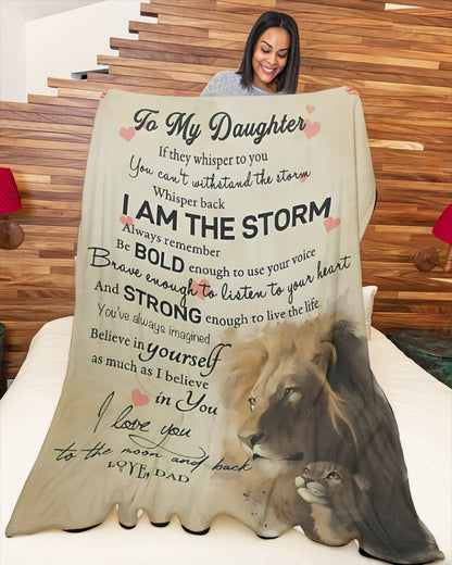 Special Gift For Your Daughter Blanket - From Dad (SKUB09-DONNB01)