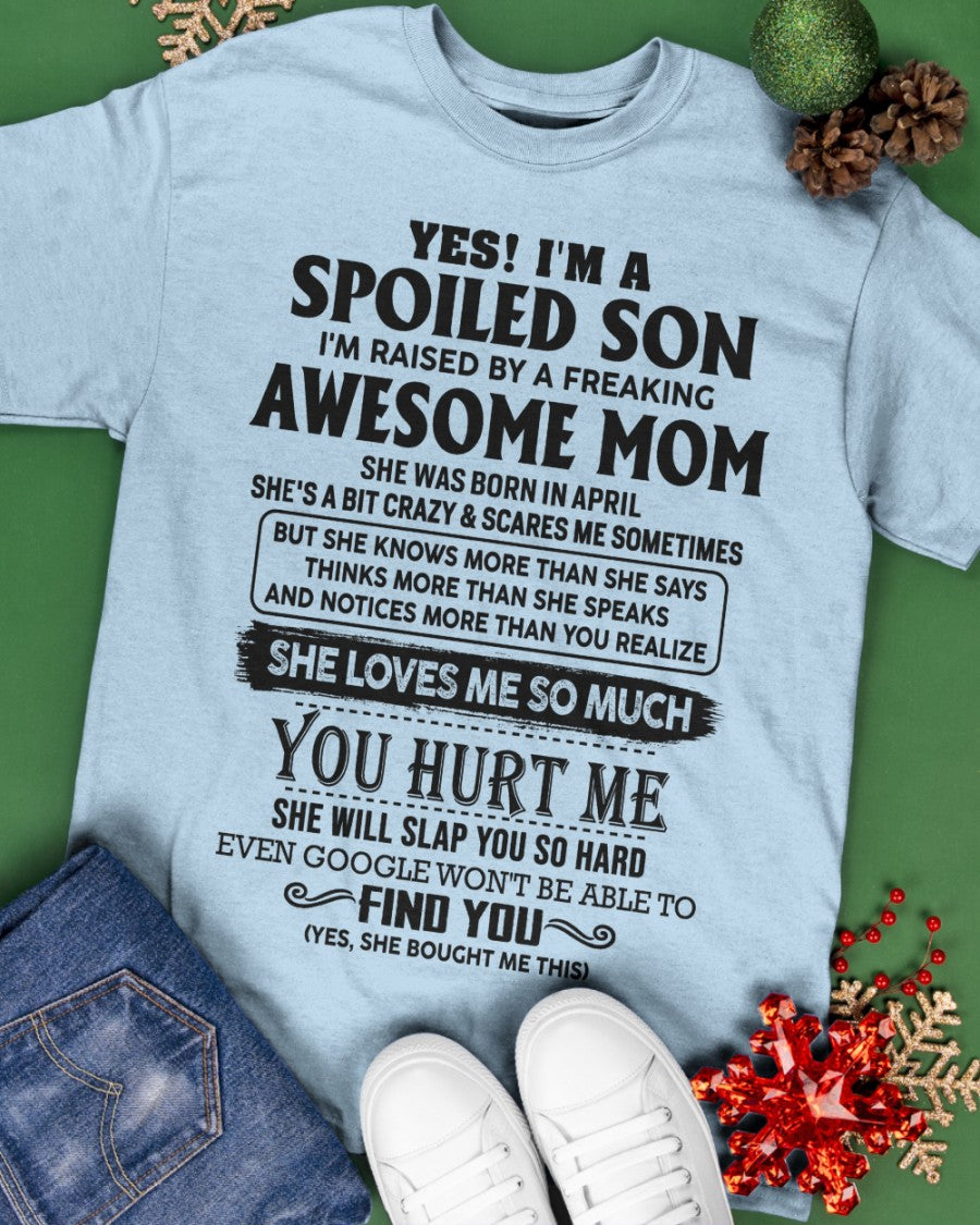 April - Awesome Mom - Perfect Gift For Son From Mom - ebil04 (SKU-SPW-04)