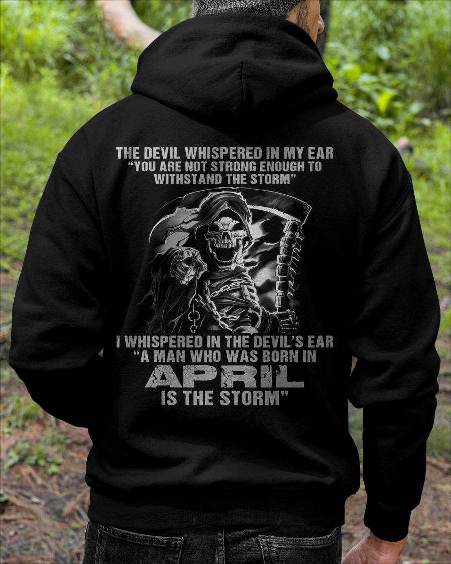 April - The Devil Whispered In My Ear - T-Shirt For Man - DONN04 (SKU08-87-04)