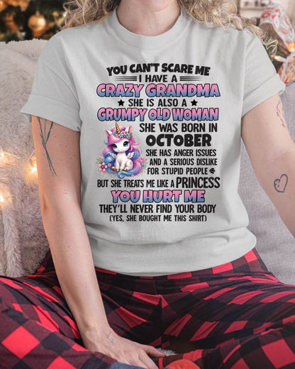 You Can’t Scare Me I Have A Crazy Grandma - Gift For Grandson And Granddaughter From Grandma - DOAN10 (SKU09-106-10)