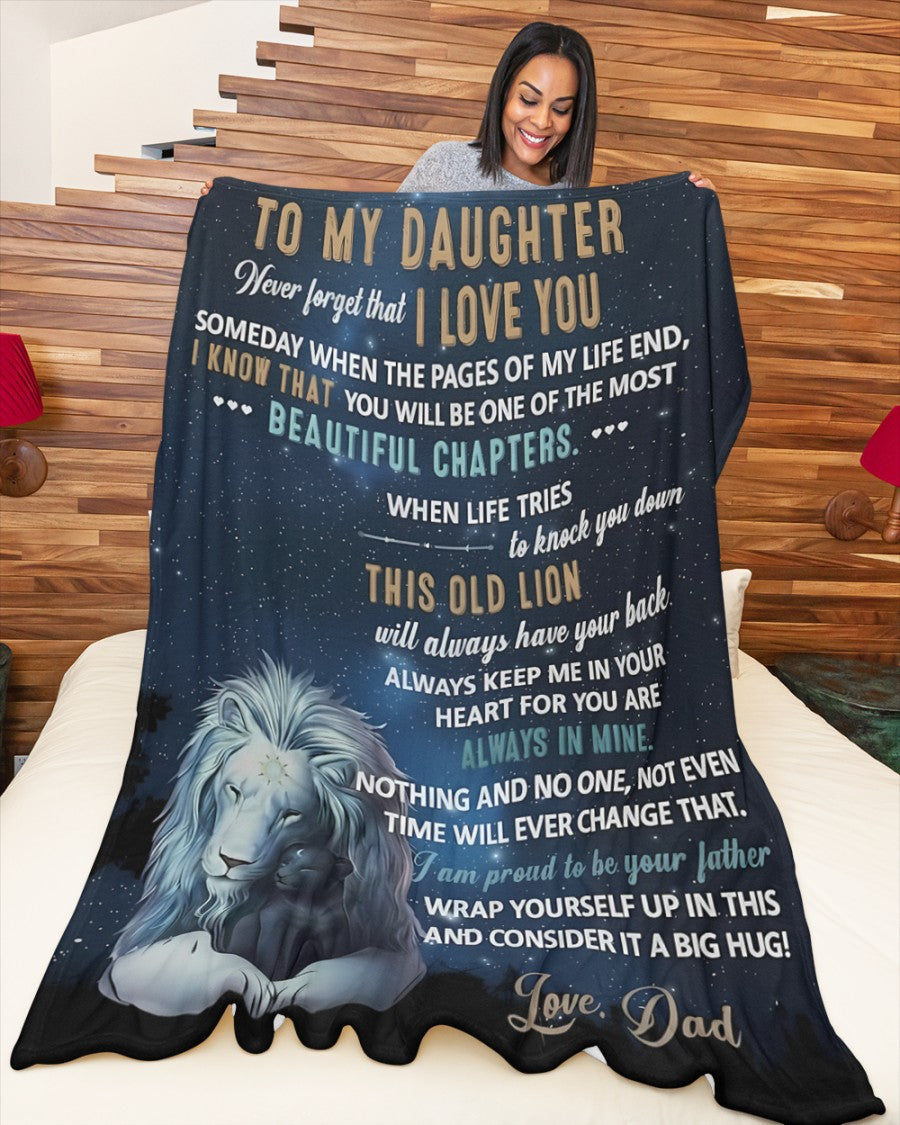 Special Gift For Your Daughter Blanket - From Dad04