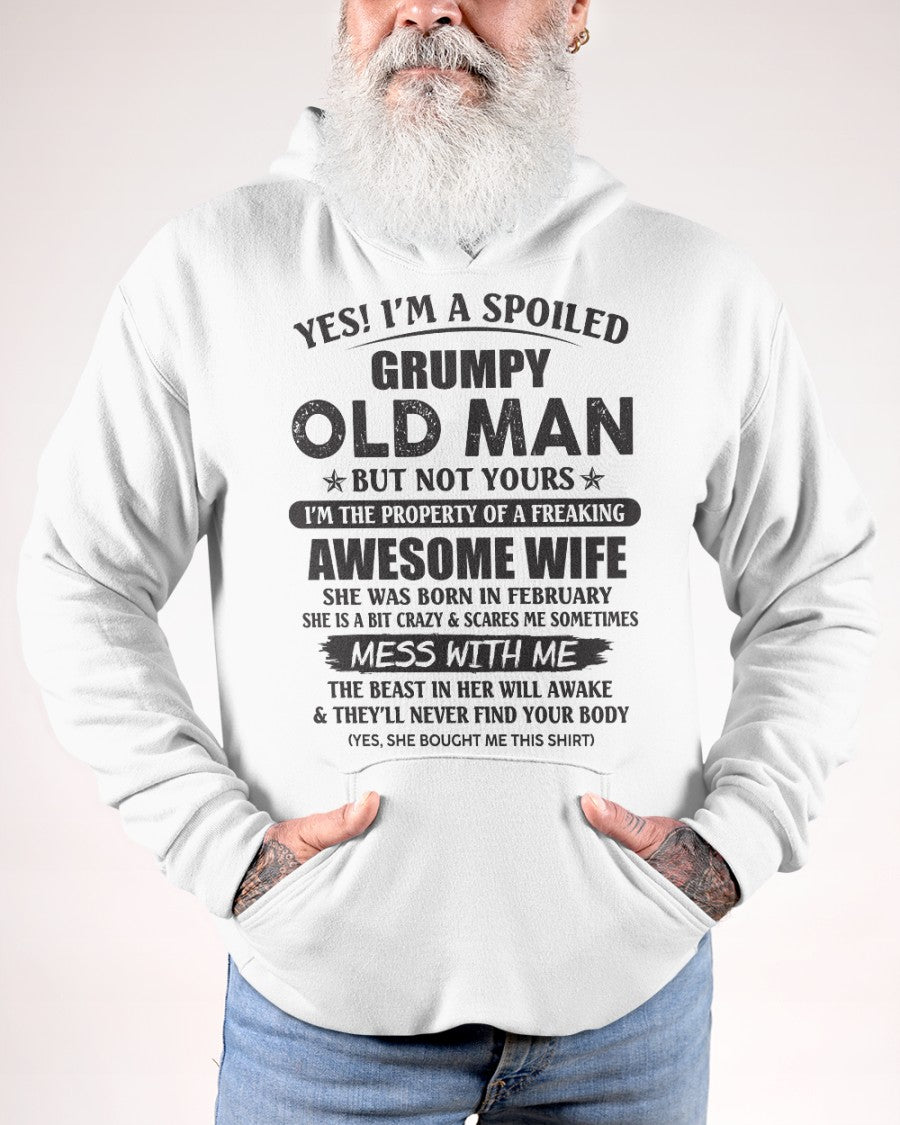 Awesome wife February - Perfect gift for husband From Wife - EBIL02 (SKU96-68-02)