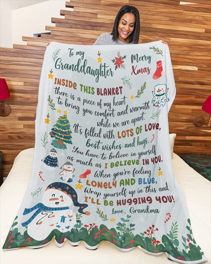 Special Gift For Your Granddaughter Blanket - From Grandma (SKUB11-03) FULL