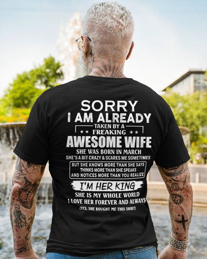 Awesome wife March - Perfect gift for your husband - ccdi03 (SKU68-79-03)