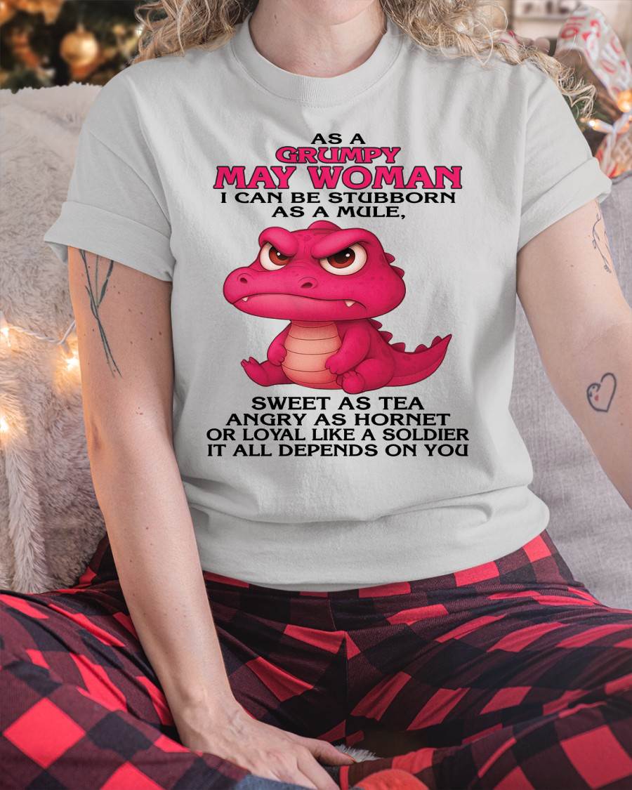 As A Grumpy January Woman - T Shirt For Woman - DONN05 (SKU09-31-05)