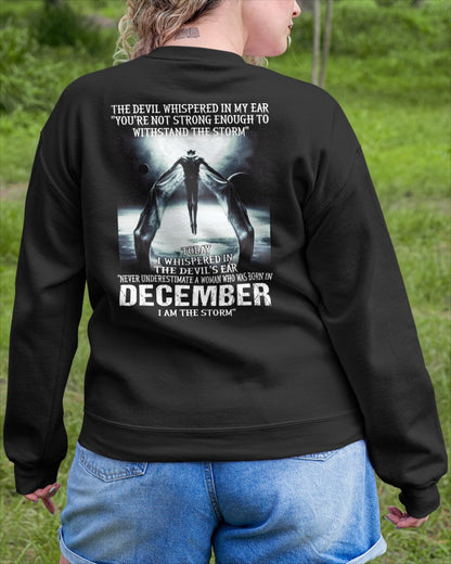 December - The Devil Whispered In My Ear - T-Shirt For Woman - DONN12 (SKU-CHAUU-12)