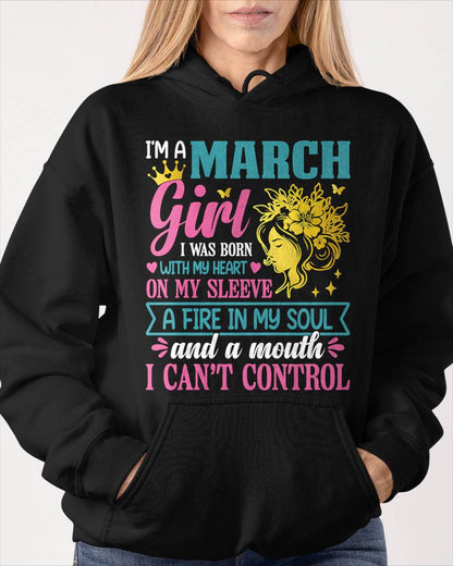 I'm A March Girl – T-Shirt For Woman – DOAN03 (SKU10-67-03)