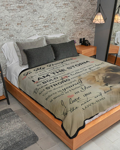 Special Gift For Your Daughter Blanket - From Dad (SKUB09-DONNB01)