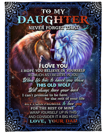 Special blanket for Daughter - From Dad blanket (SKUB11-75)