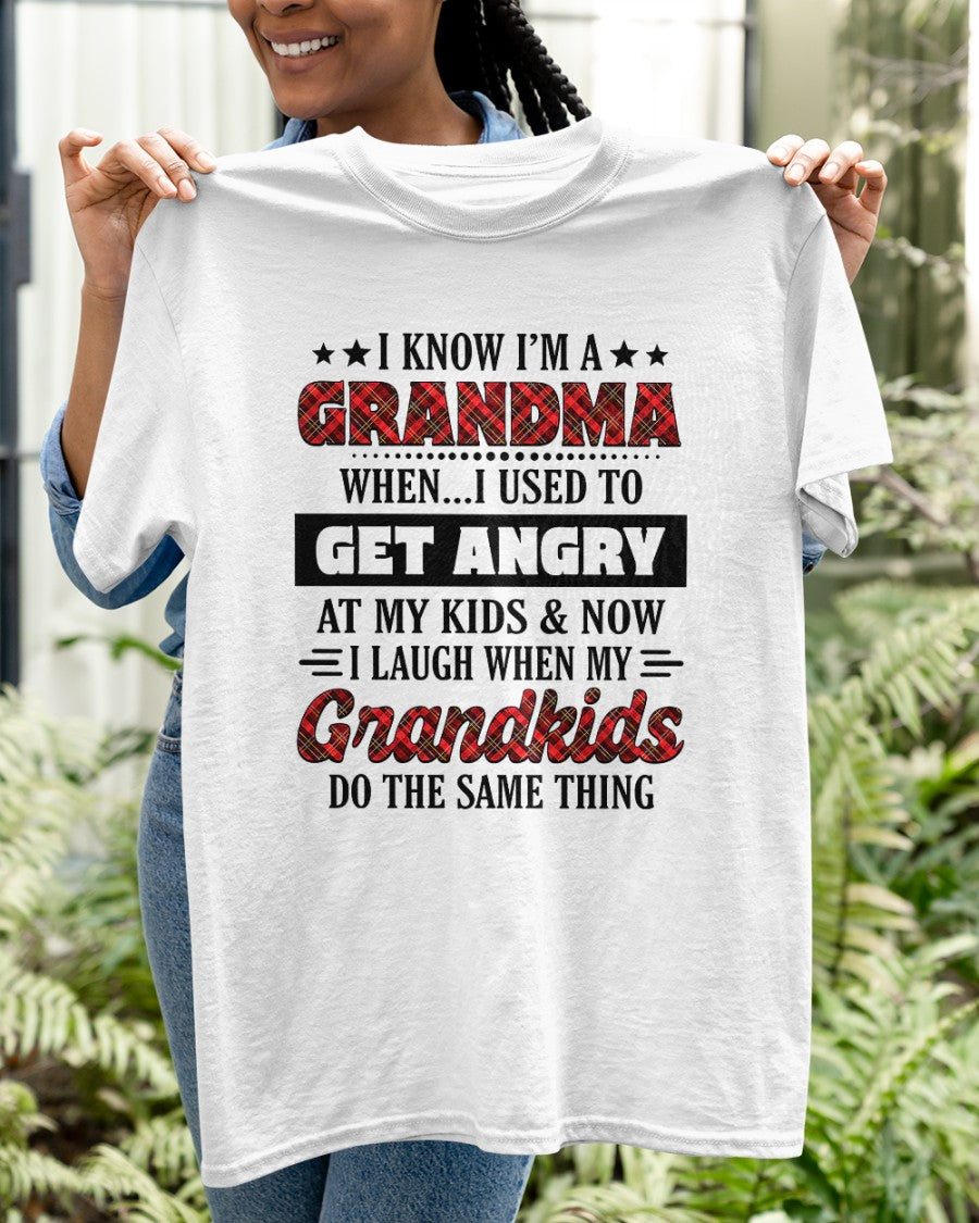 KNOW I'M A GRANDMA WHEN... I USED TO GET ANGRY AT MY KIDS & NOW I LAUGH WHEN MY GRANDKIDS DO THE SAME THING - from grandma EBIL00 (SKU07-111)
