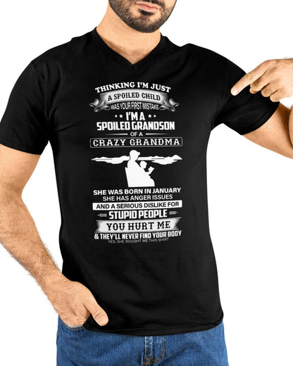 Spoiled by Grandma Shirt January Edition – From Grandma to Grandson EBIL01 (SKU-GMS2-01)