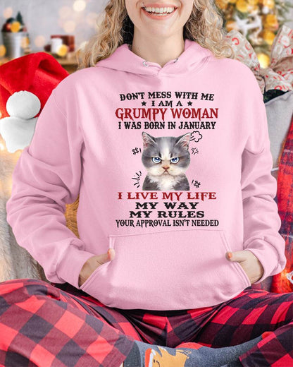 Don't Mess With Me I Am A Grumpy Woman - T Shirt For Woman - DOAN01 (SKU09-94-01)