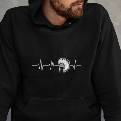 Native American T-Shirts, Vintage Native American Unisex T-Shirt/Hoodie/Sweatshirt HLT00 - Native American Headdress - Heartbeat Cherokee Indian Pride T-Shirt
