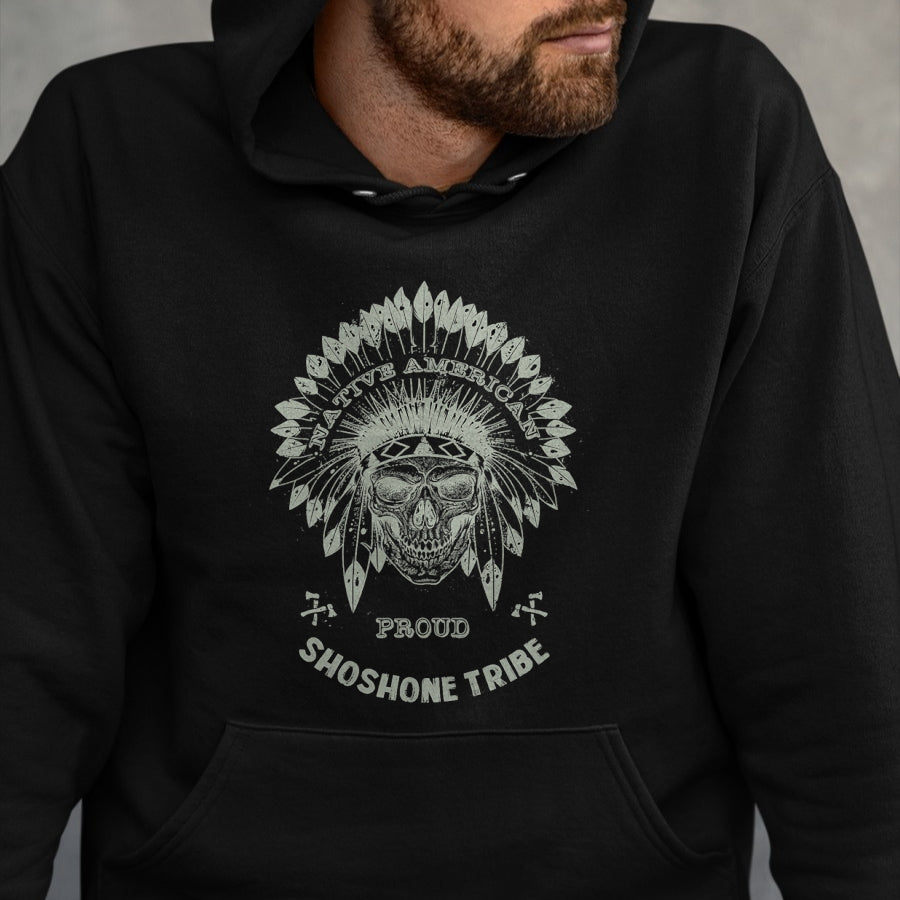 Native American T-Shirts, Vintage Native American Unisex T-Shirt/Hoodie/Sweatshirt HLT00 - Sioux Blood Indian Chief Native American Indian Tribe T-Shirt