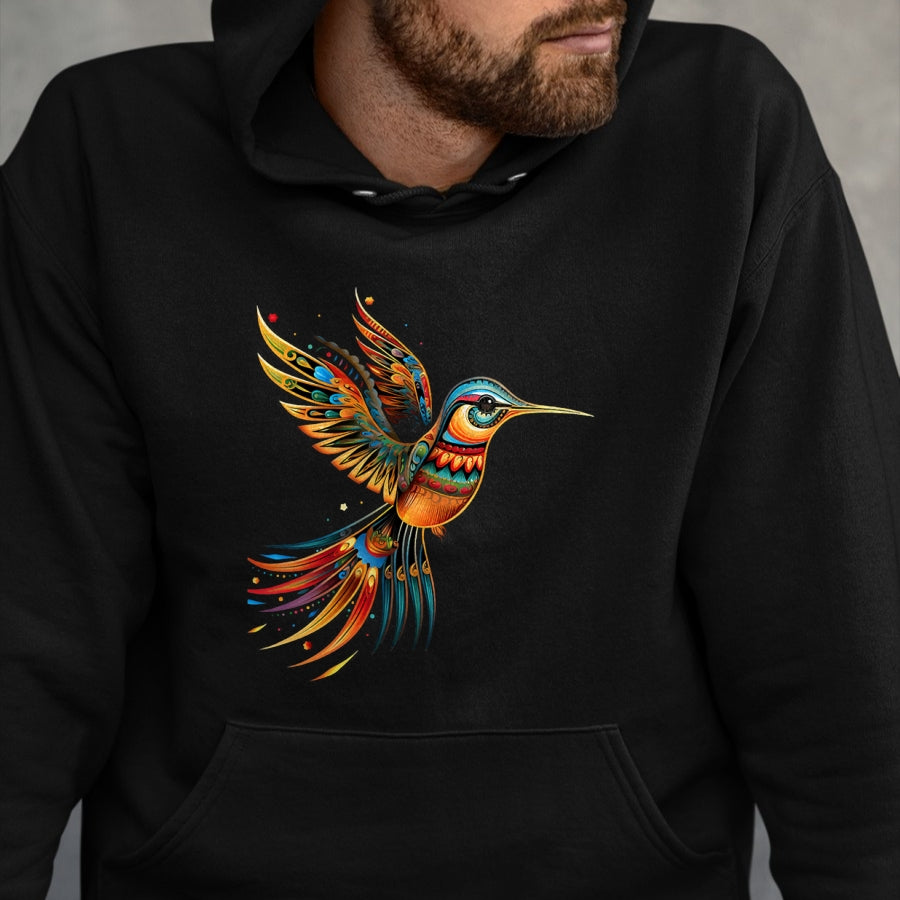 Native American T-Shirts, Vintage Native American Unisex T-Shirt/Hoodie/Sweatshirt HLT00 - Hummingbird Indian Tribal Art Indian Indigenous T-Shirt (1)