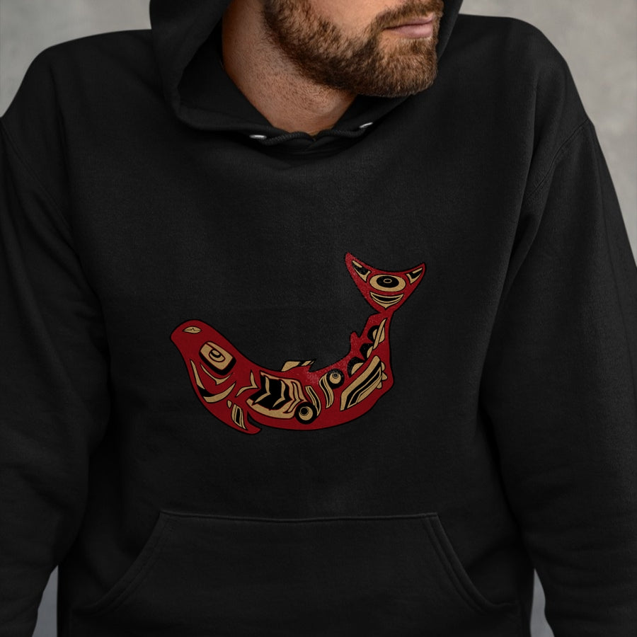 Native American T-Shirts, Vintage Native American Unisex T-Shirt/Hoodie/Sweatshirt HLT00 - Native American Indian Salmon Fish Totem Pacific Northwest T-Shirt