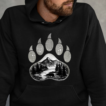Native American T-Shirts, Vintage Native American Unisex T-Shirt/Hoodie/Sweatshirt HLT00 - Native American Indian Bear Claws Funny Mountain Animal Gift T-Shirt (1)