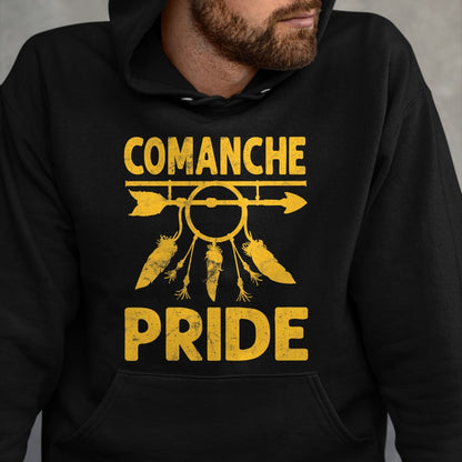 Native American T-Shirts, Vintage Native American Unisex T-Shirt/Hoodie/Sweatshirt HLT00 - American Flag - comanche Pride Native American vintage Gift Men Women T-Shirt