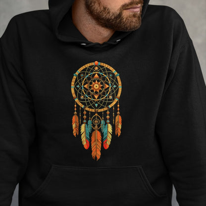 Native American T-Shirts, Vintage Native American Unisex T-Shirt/Hoodie/Sweatshirt HLT00 - Dream Catcher Native American Tribal T-Shirt (1)