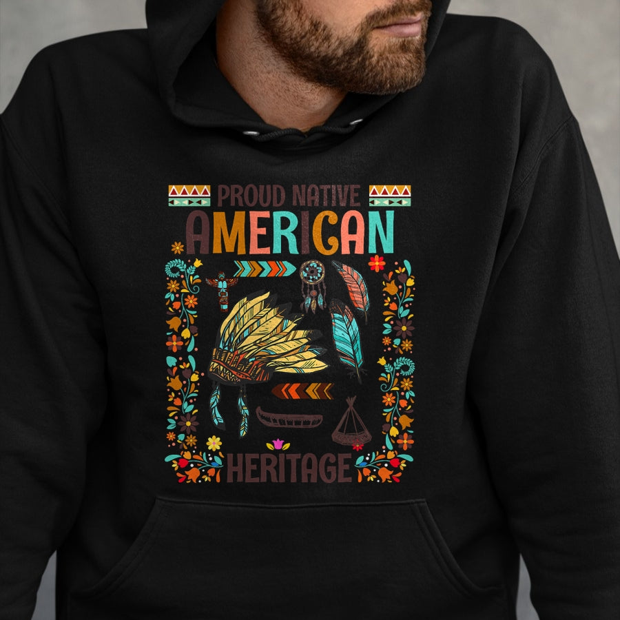 Native American T-Shirts, Vintage Native American Unisex T-Shirt/Hoodie/Sweatshirt HLT00 - Native American Heritage Idea For Women Native American T-Shirt