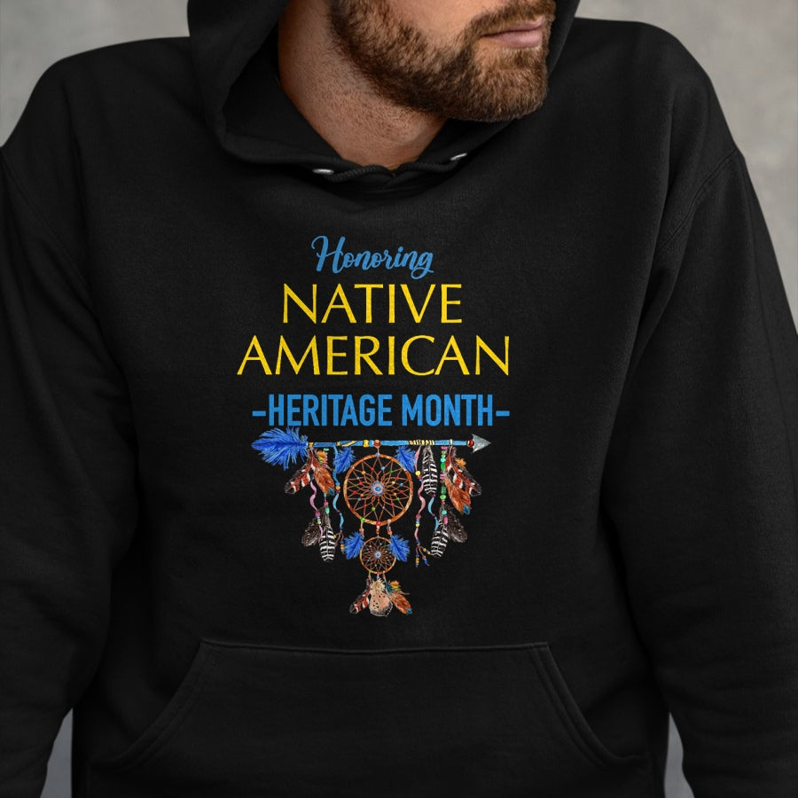 Native American T-Shirts, Vintage Native American Unisex T-Shirt/Hoodie/Sweatshirt HLT00 - It's All Indian Land Native American Heritage Month 2021 T-Shirt (1)