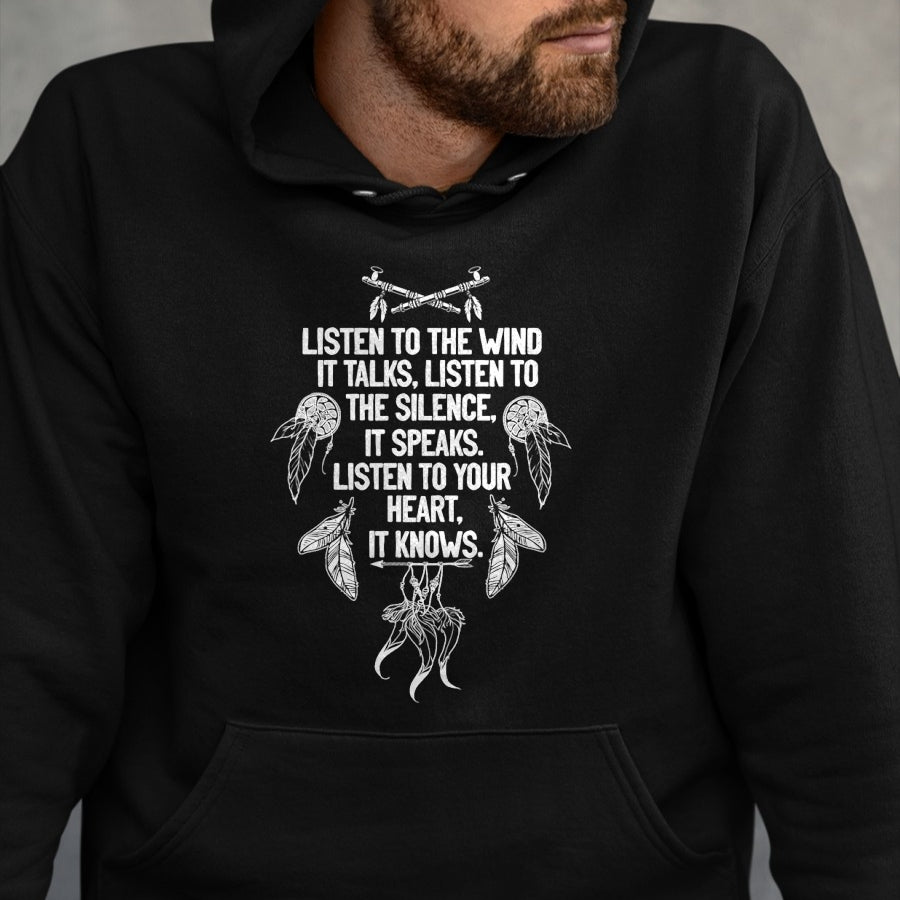 Native American T-Shirts, Vintage Native American Unisex T-Shirt/Hoodie/Sweatshirt HLT00 - Native American Dreamcatcher Poem Women T-Shirt (1)