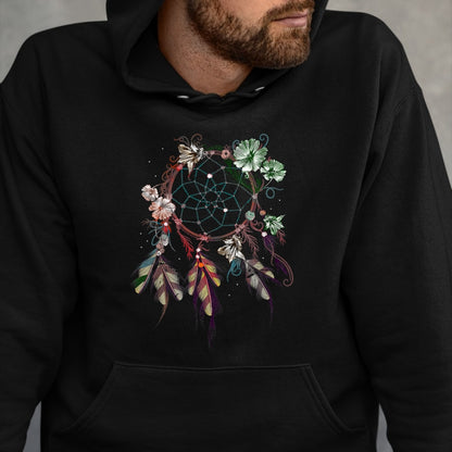Native American T-Shirts, Vintage Native American Unisex T-Shirt/Hoodie/Sweatshirt HLT00 - Native American Indian Colorful Dreamcatcher T-Shirt (1)