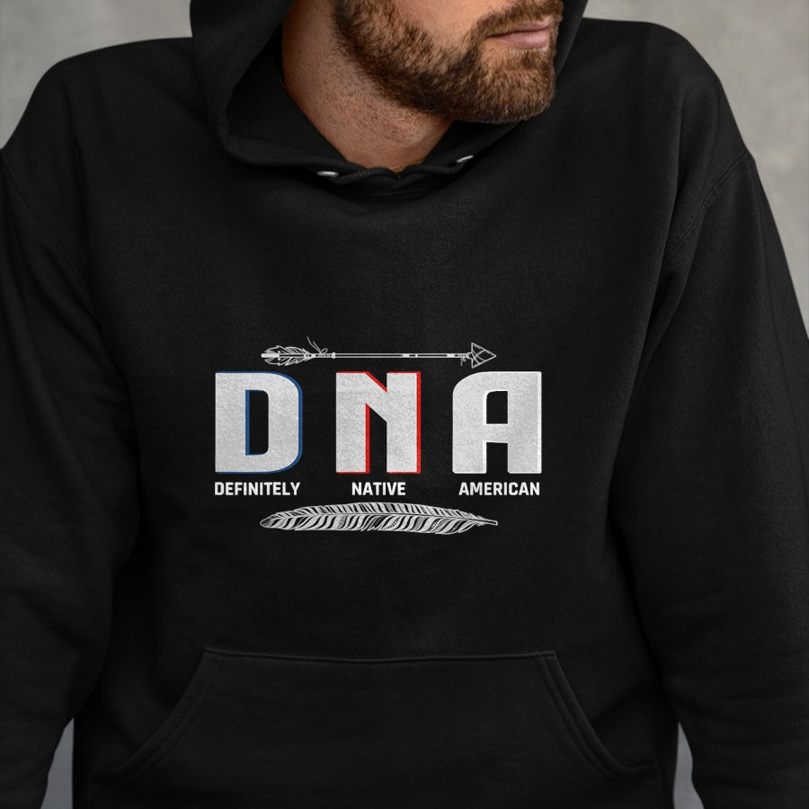 Native American T-Shirts, Vintage Native American Unisex T-Shirt/Hoodie/Sweatshirt HLT00 - Native American DNA Native Indian Pride Indigenous T-Shirt (1)