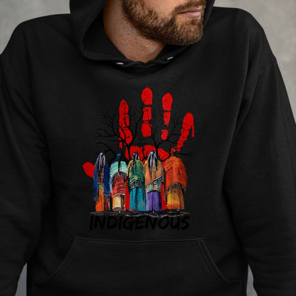 Native American T-Shirts, Vintage Native American Unisex T-Shirt/Hoodie/Sweatshirt HLT00 - Native American Indigenous People Stop MMIW T-Shirt