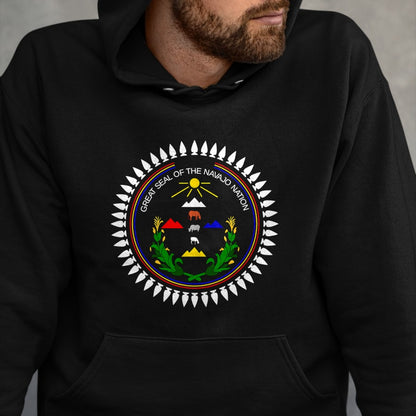 Native American T-Shirts, Vintage Native American Unisex T-Shirt/Hoodie/Sweatshirt HLT00 - Navajo Flag Native American Mens Womens Kids T-Shirt (1)