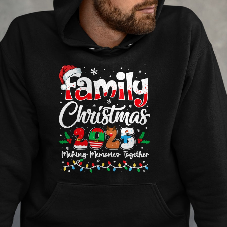 Family Christmas 2025 Matching Outfit Xmas Squad Santa T-Shirt - Christmas Unisex T-Shirt/Hoodie/Sweatshirt - HNDS00