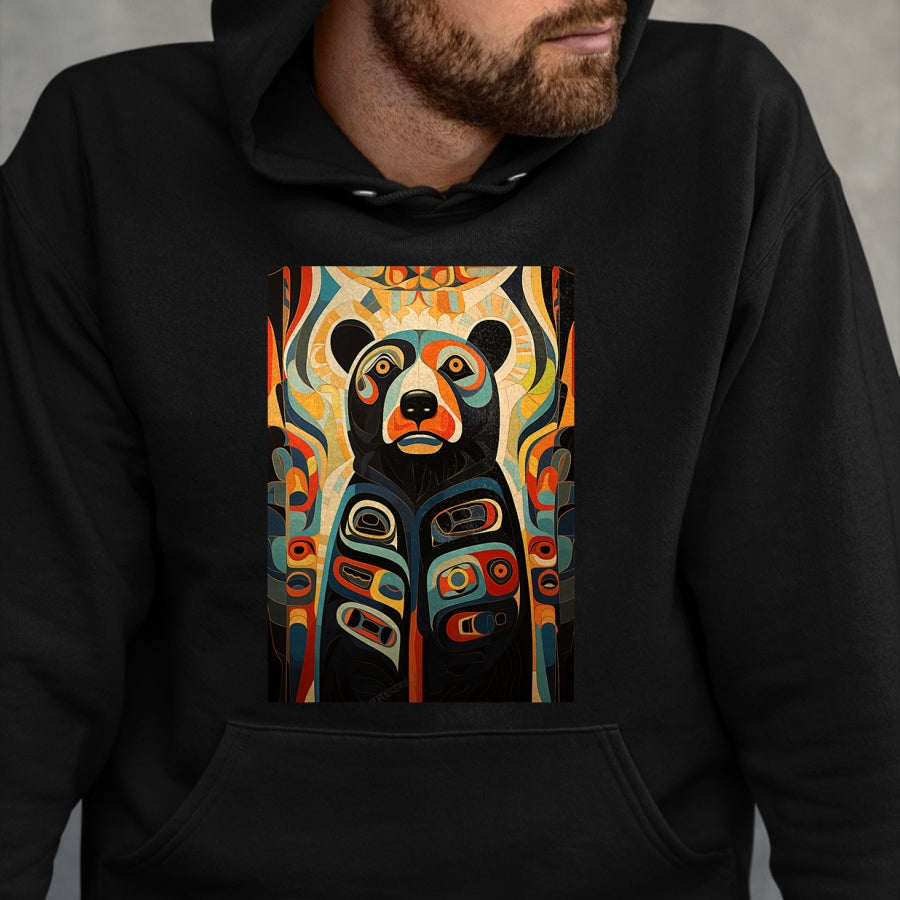 Native American T-Shirts, Vintage Native American Unisex T-Shirt/Hoodie/Sweatshirt HLT00 - Native American Art Design Spirit Bear T-Shirt
