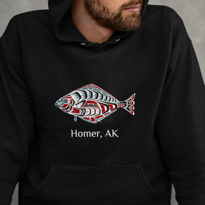 Native American T-Shirts, Vintage Native American Unisex T-Shirt/Hoodie/Sweatshirt HLT00 - Homer, Alaska Native American Halibut Fishermen Gift T-Shirt
