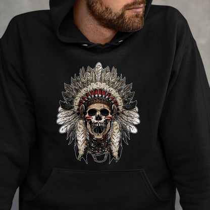 Native American T-Shirts, Vintage Native American Unisex T-Shirt/Hoodie/Sweatshirt HLT00 - American Flag - Chief Head Native American Indians Warbonnets Headdress T-Shirt (1)