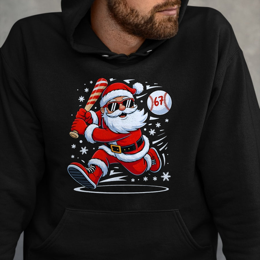 Funny Baseball Santa 67 Christmas Xmas Pajamas Boys T-Shirt - Christmas Unisex T-Shirt/Hoodie/Sweatshirt - HNDS00