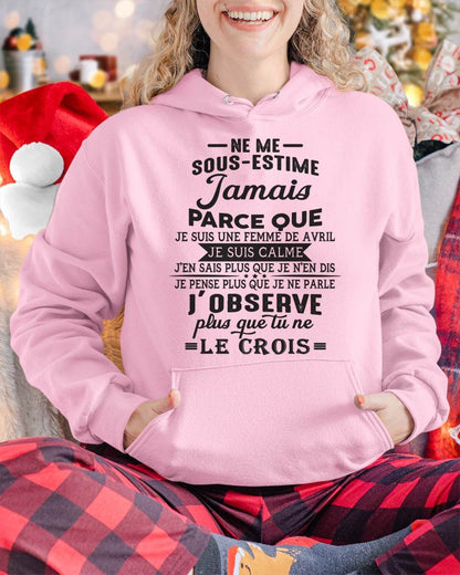 NE ME SOUS-ESTIME JAMAIS – T-SHIRT POUR FEMME – DONN04 (SKU26T-01157-04)