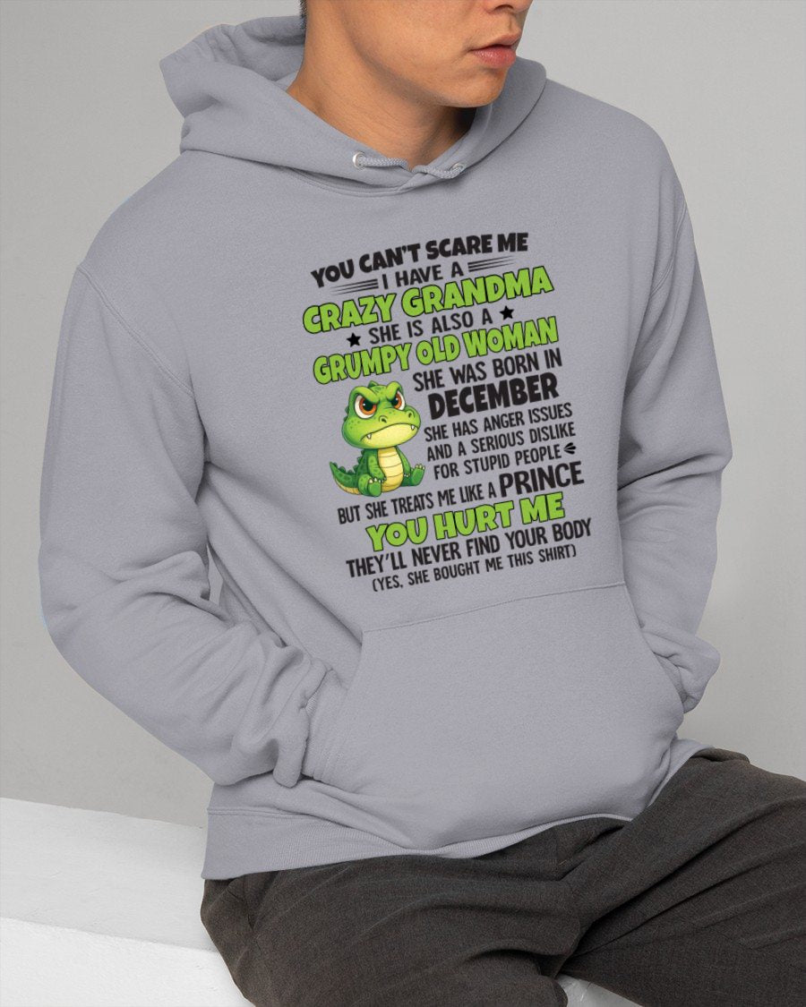 DECEMBER - YOU CAN'T SCARE ME - FOR GRANDSON - GIFT FROM GRANDMA - EBIL12 (SKU09-85-12)