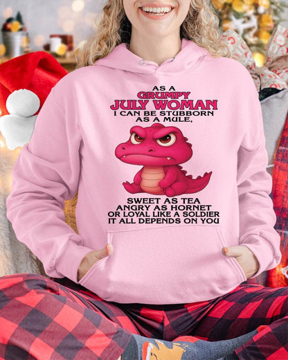 As A Grumpy January Woman - T Shirt For Woman - DONN07 (SKU09-31-07)