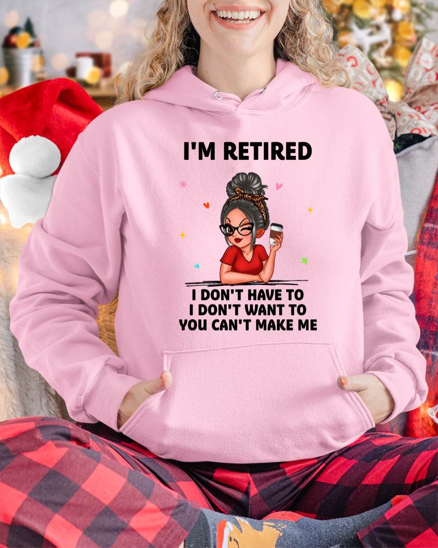 I'M RETIRED – T-SHIRT FOR WOMAN – DONN00 (SKU2606-376-00)