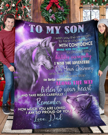 The Perfect Gift For Your Son Blanket - From Dad (SKUB10-BDONN)