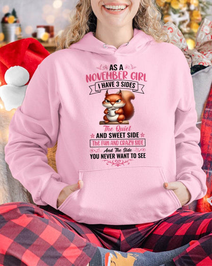 November - I Have 3 Sides – T Shirt For Woman – DONN11 (SKU2604-233-11)