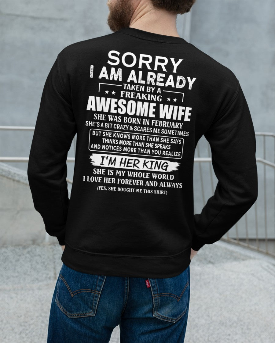 Awesome wife February - Perfect gift for your husband - EBIL02 (SKU68-79-02)