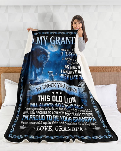 Special Gift For Your Grandson Blanket - From Grandpa (SKUB12-138)