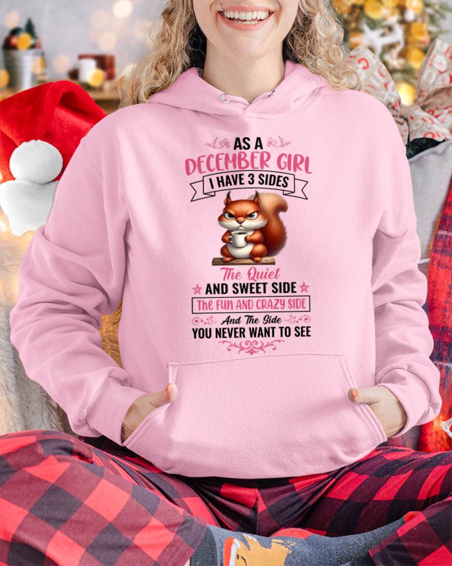December - I Have 3 Sides – T Shirt For Woman – DONN12 (SKU2604-233-12)