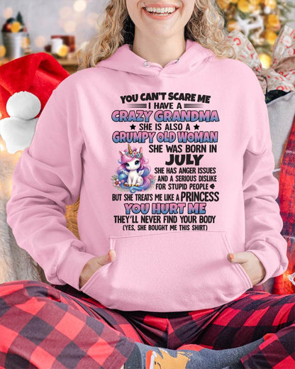 You Can’t Scare Me I Have A Crazy Grandma - Gift For Grandson And Granddaughter From Grandma - DONN07 (SKU09-106-07)