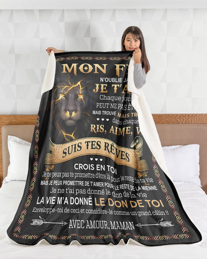 Cadeau Spécial Pour Ton Fils Couverture - De Maman (SKUB09-131)